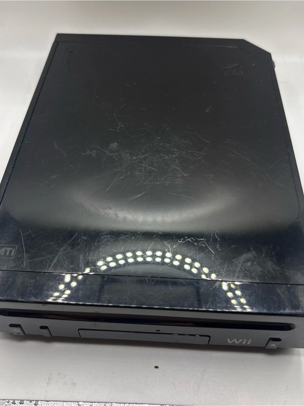 Nintendo Wii Black Console, Console Only RVL-101 For Parts Only